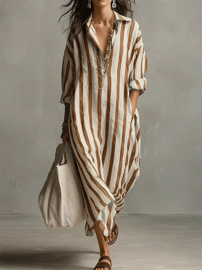 Pepa | Vestido camisa largo