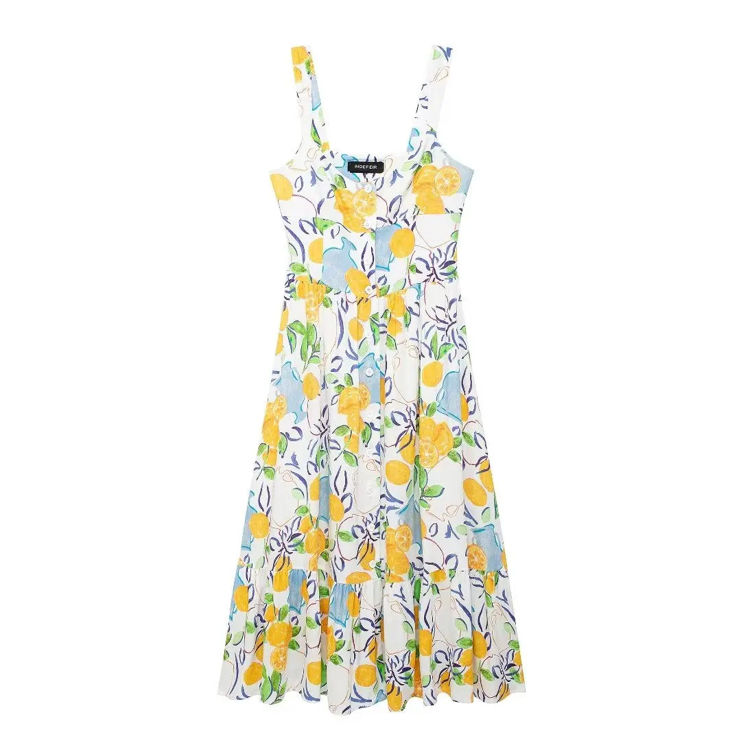 Vestido Midi de Limón de Marsella