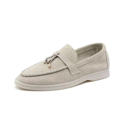 Vianne - Elegantes mocasines de ante para mujer