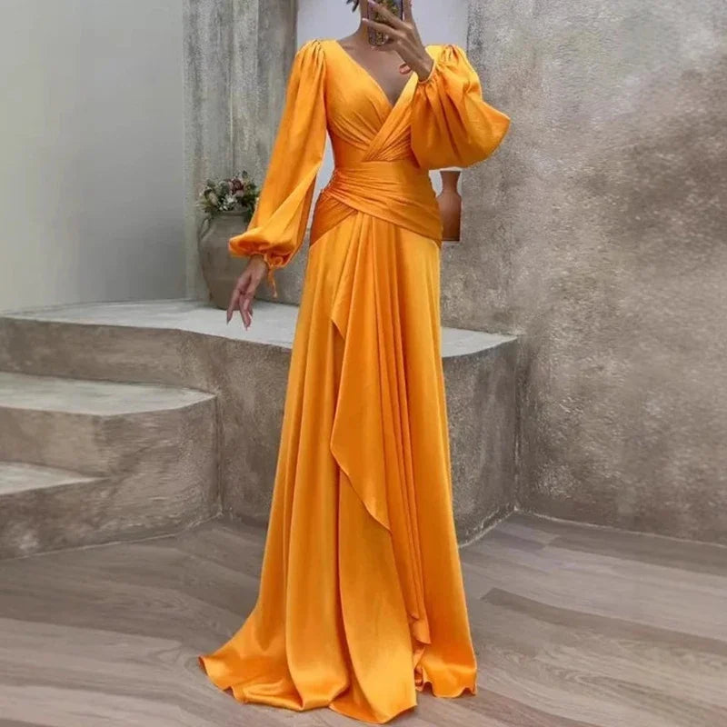 Aubrie - Elegante Vestido Maxi Fluido