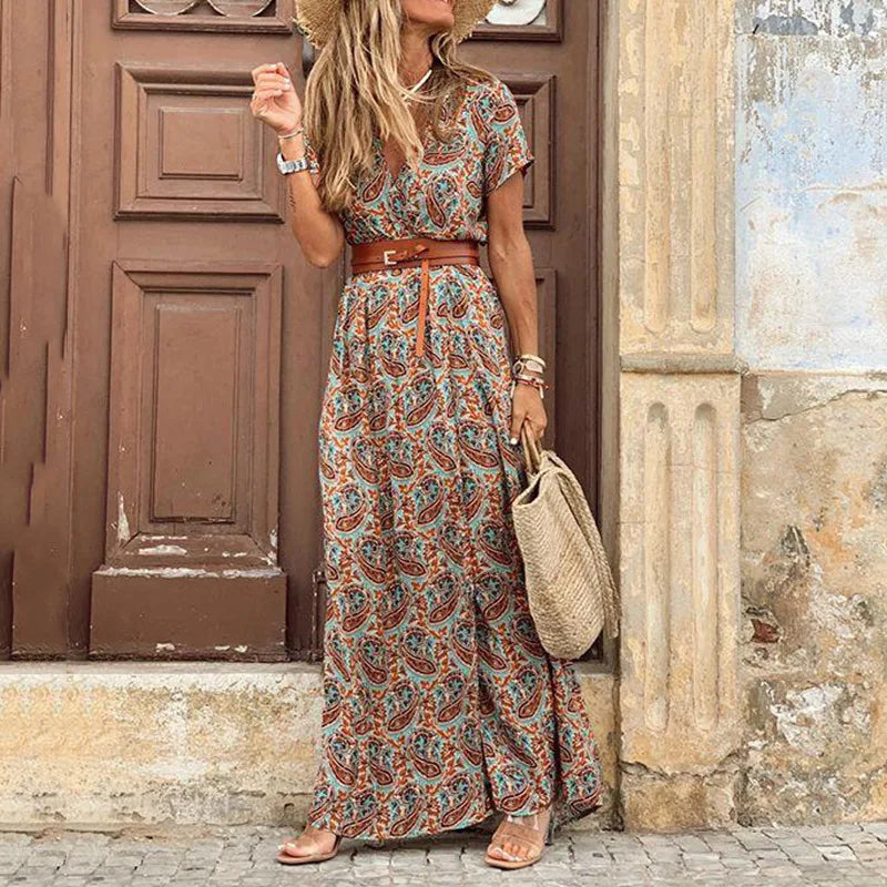 Vivienne | Vestido Midi Plisado Floral