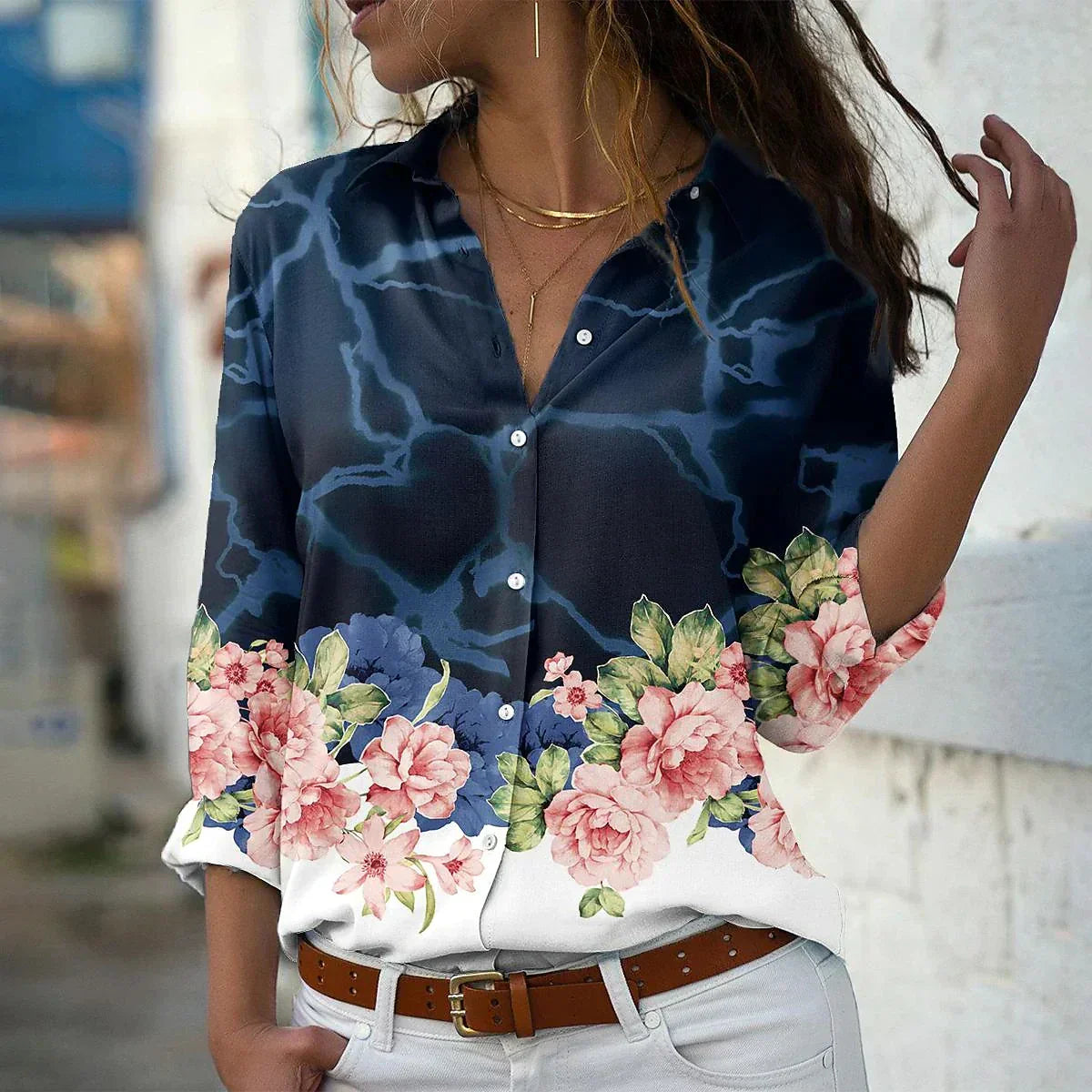 GEERTJE I BLUSA ESTAMPADA A LA MODA