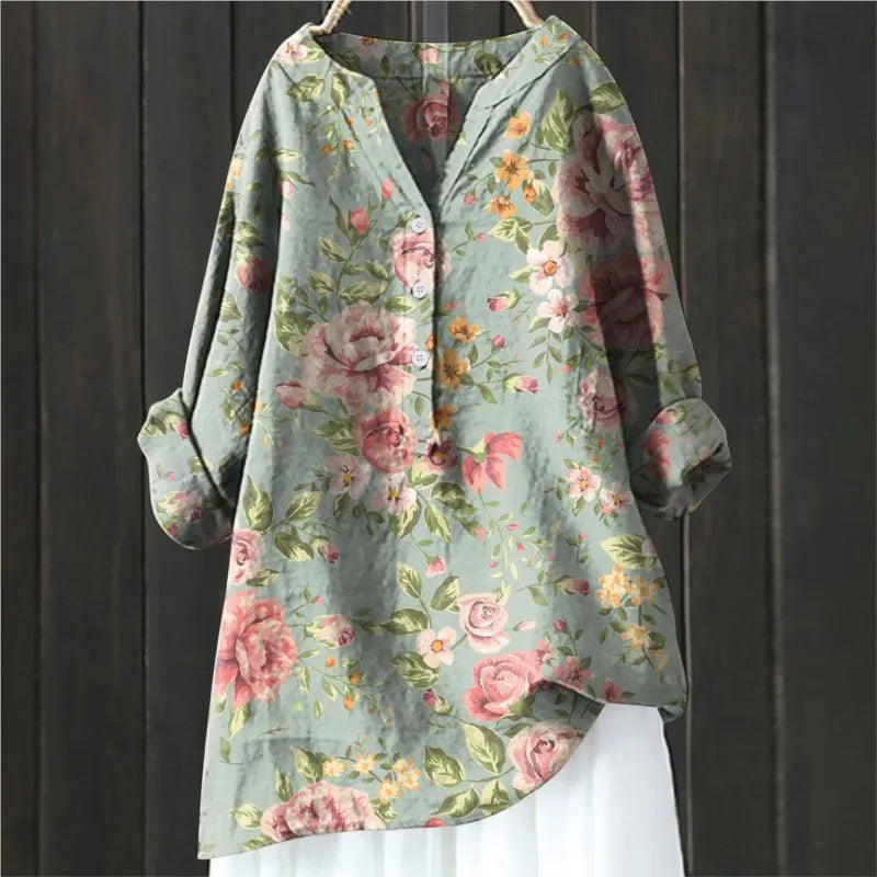 BLUSA LARGA DE FLORES ISALINE