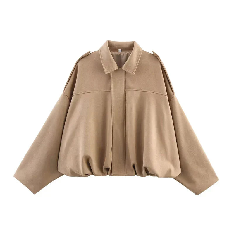 Chaqueta Diana – Bomber Oversize Verde Oliva