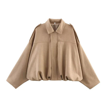 Chaqueta Diana – Bomber Oversize Verde Oliva