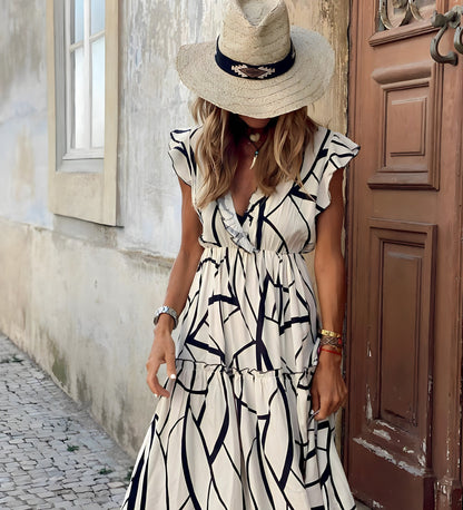 Maddie - Vestido Impreso Elegante