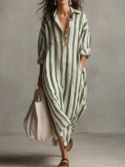 Pepa | Vestido camisa largo