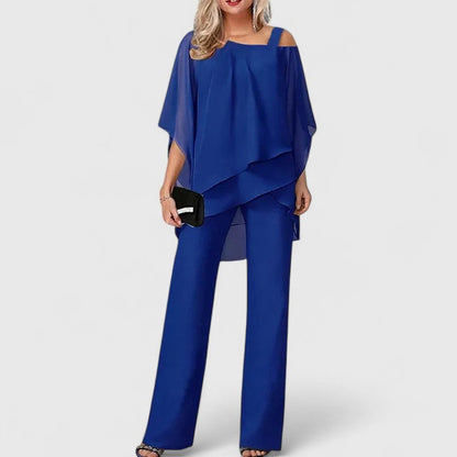 ZEPHYRAEN – CONJUNTO DE PANTALÓN DE DOS PIEZAS ELEGANTE