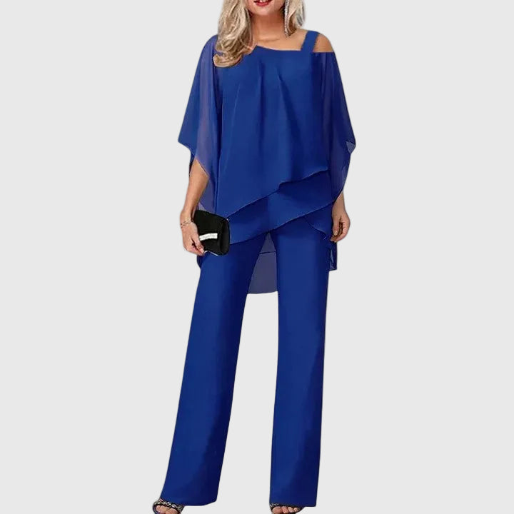 Serenidad | Conjunto de Pantalones Elegante de Dos Piezas