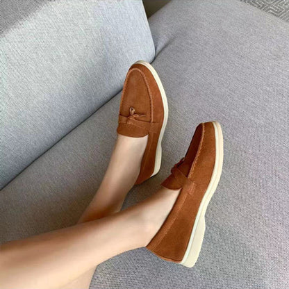 Vianne - Elegantes mocasines de ante para mujer