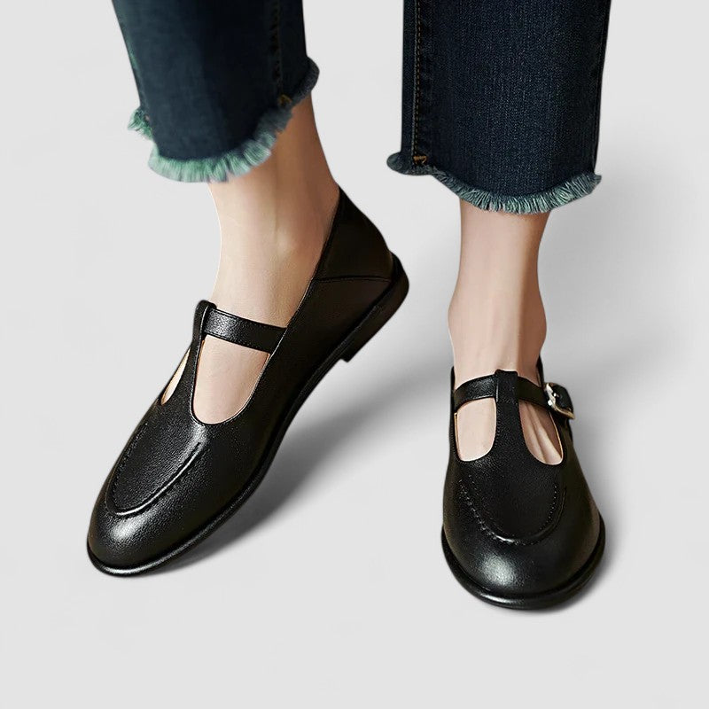 Camila – Zapatos ortopédicos Mary Jane con tacón bajo