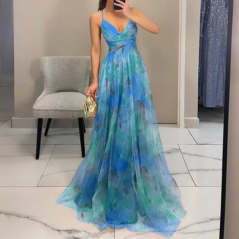 Jennifer | Elegante Vestido Maxi Floral
