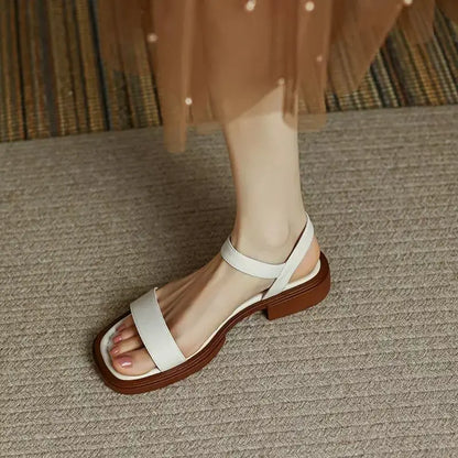 Martes - Sandalias Cuadradas Acolchadas
