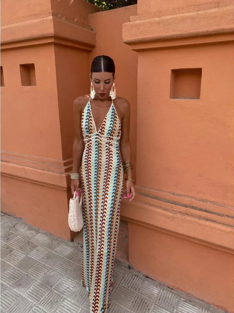 Dilara | Vestido Maxi Sin Espalda