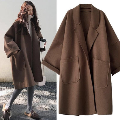 MAURA | Abrigo Trench de Mezcla de Lana Oversize