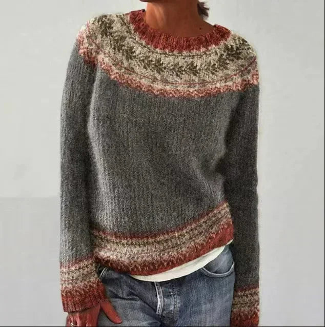KIRA | Suéter de Punto Impreso Casual