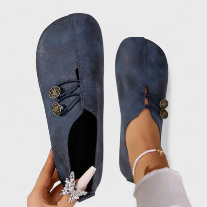Lydia - Mocasines ortopédicos para mujer en suave piel de ante