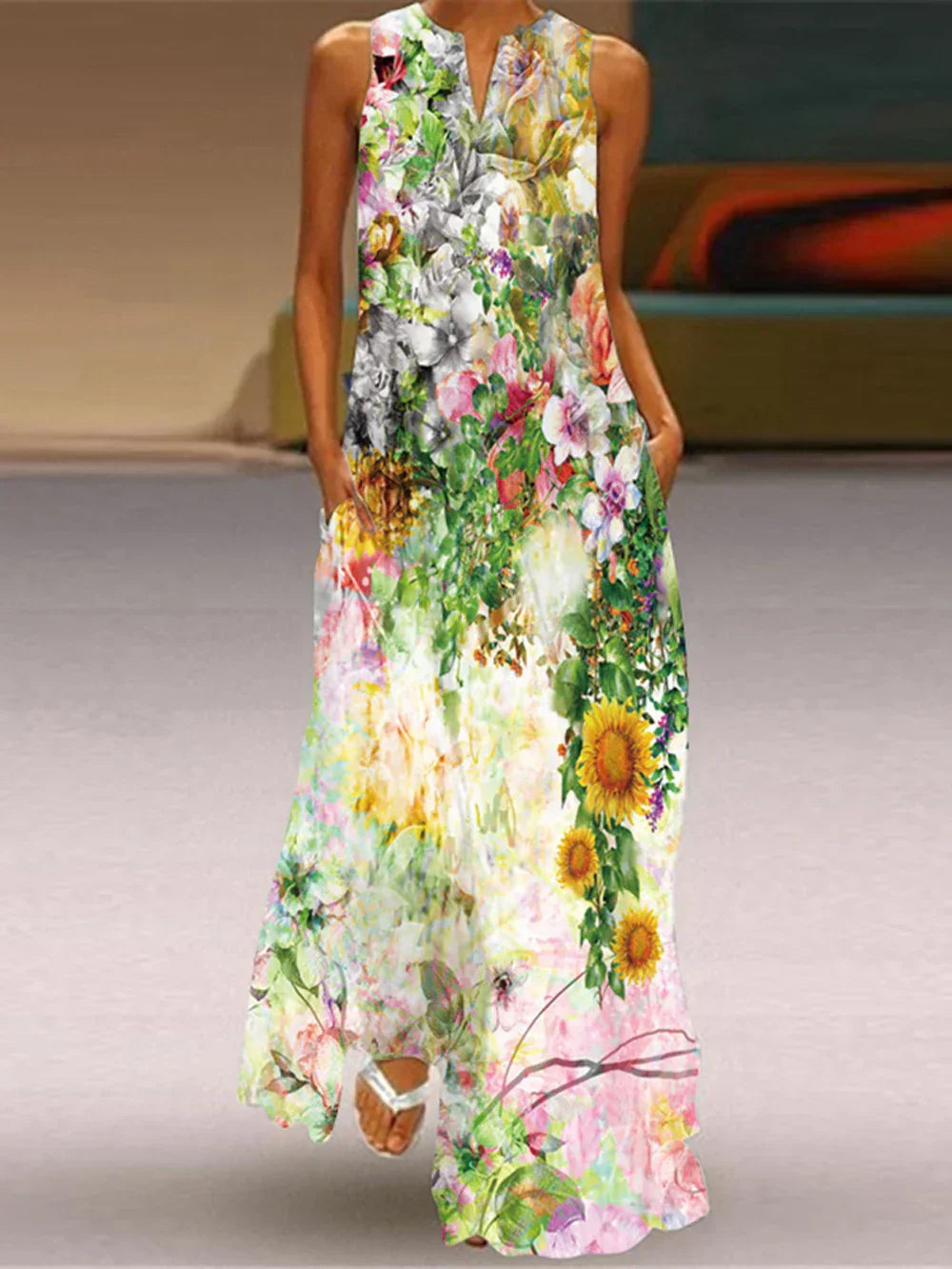 Vestido A-Line Aurelia™ Butterfly Bloom