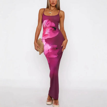 Ione - Vestido Maxi Tubo Impreso Chic