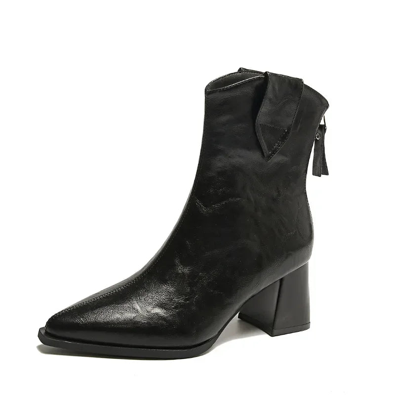 Botas Chelsea de Tacón Alto Vintage