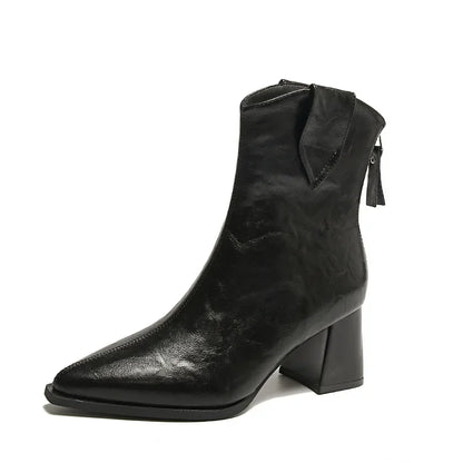 Botas Chelsea con Tacón Alto Vintage