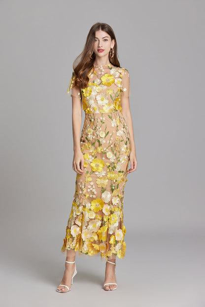 Solara - Vestido Floral Finesse