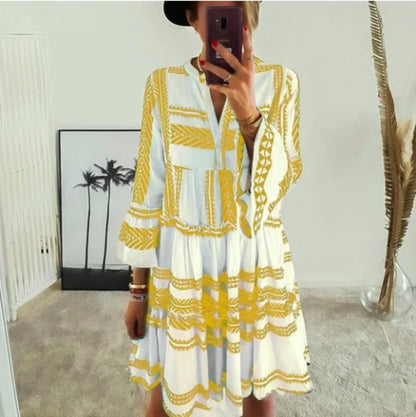 Carylle ~ Vestido Bohemio Fresco