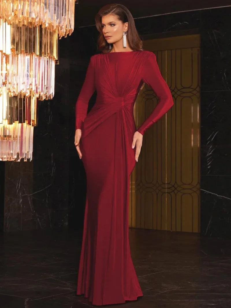 Novah - Vestido Maxi con Torcido Refinado