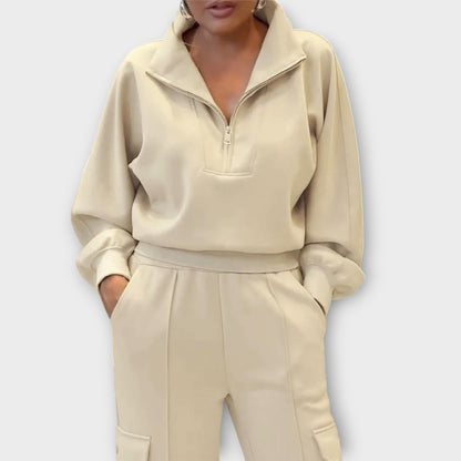 Conjunto de Lounge Cargo Elegante con Pierna Ancha