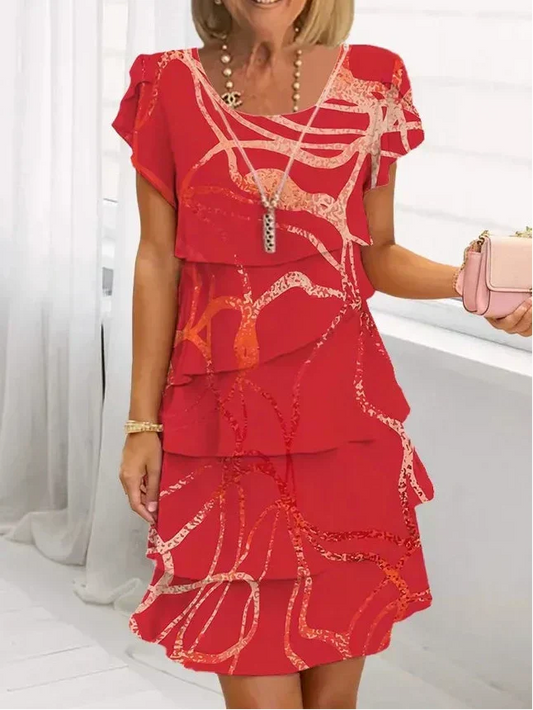 Danielle | Vestido Elegante con Volantes