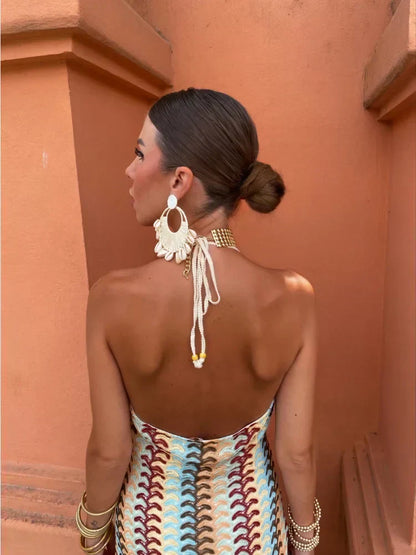 Dilara | Vestido Maxi Sin Espalda