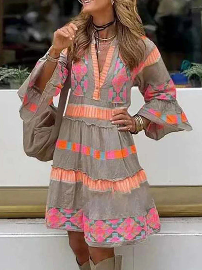 Kissia ~ Vestido Artístico de Inspiración Bohemia