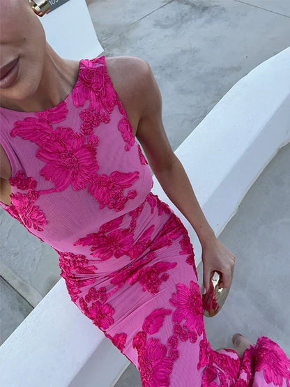 Alora - Elegante Vestido Maxi Floral