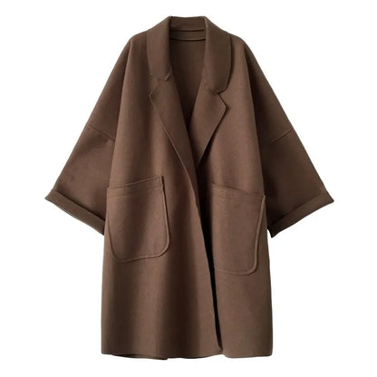 MAURA | Abrigo Trench de Mezcla de Lana Oversize