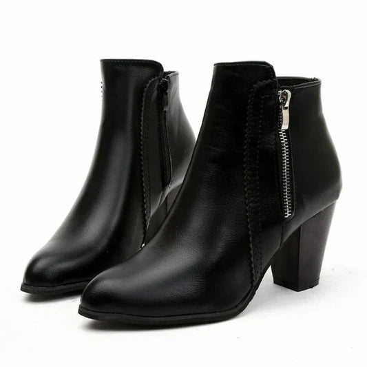 Botas de Tacón Chunky Retro