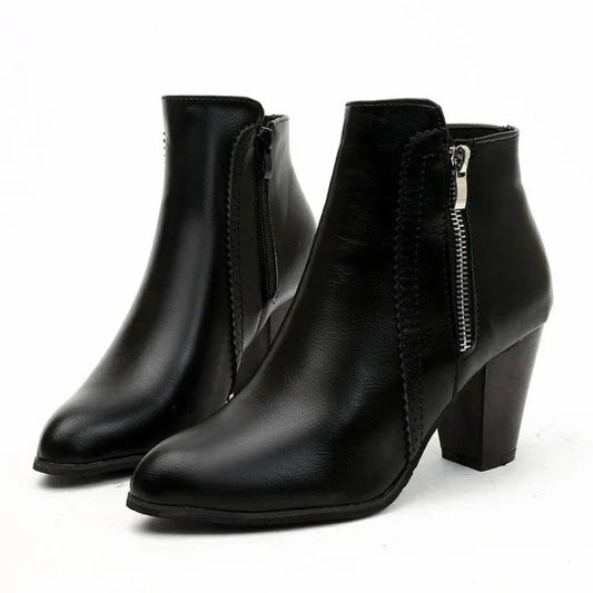Botas de Tacón Chunky Retro