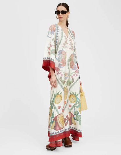 Vestido Maxi Floral Sculpted Elegance™