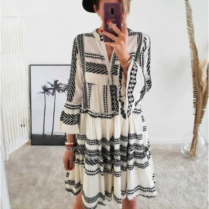 Carylle ~ Vestido Bohemio Fresco