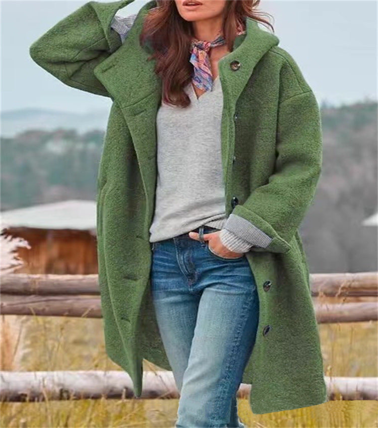 Aria™ - Sofisticada Chaqueta Larga de Lana Cálida