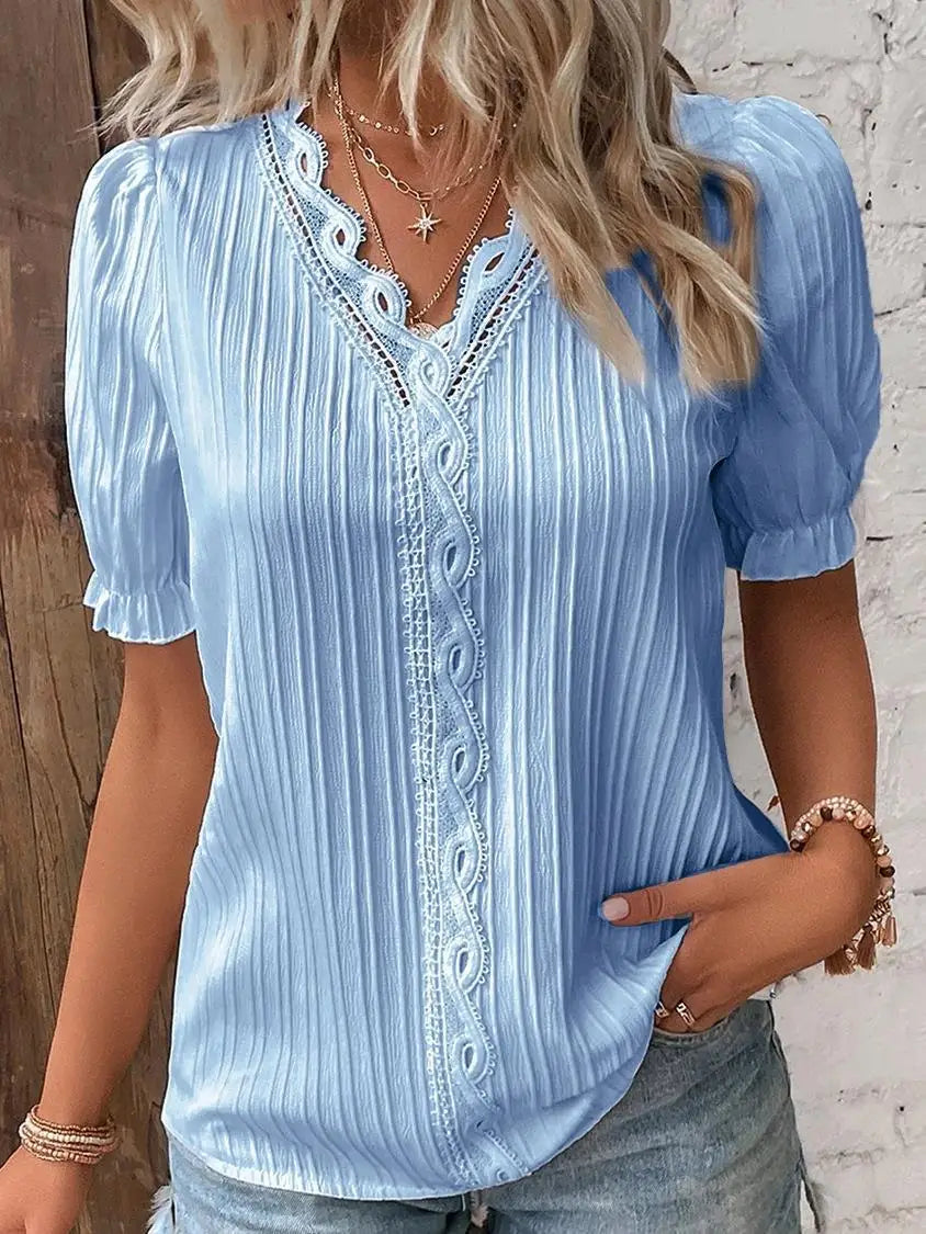Mélissa | Blusa Elegante con Detalles Delicados