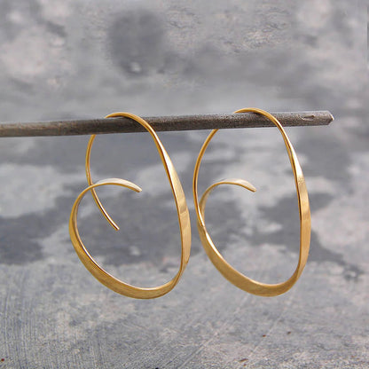 Pendientes en Forma de Espiral