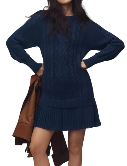 Vestido de Suéter Trenzado