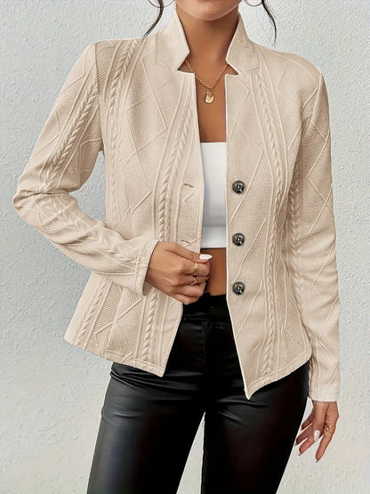 Mars™ | Blazer con bordado y cuello reverso