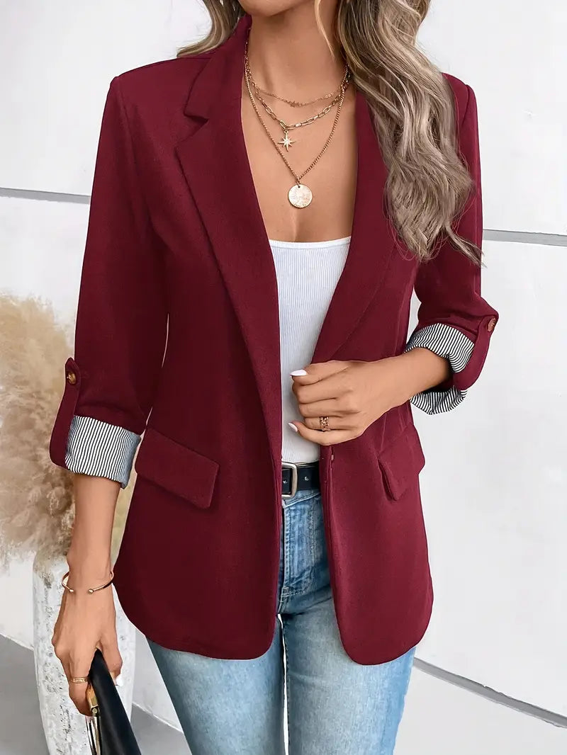 Flor™ | Blazer con mangas tres cuartos