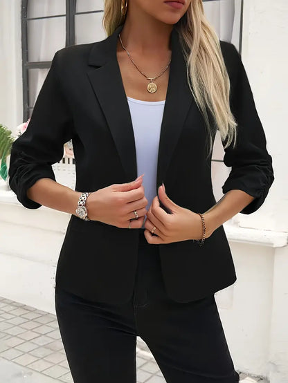 Deva™ | Blusa con mangas tres cuartos drapeadas