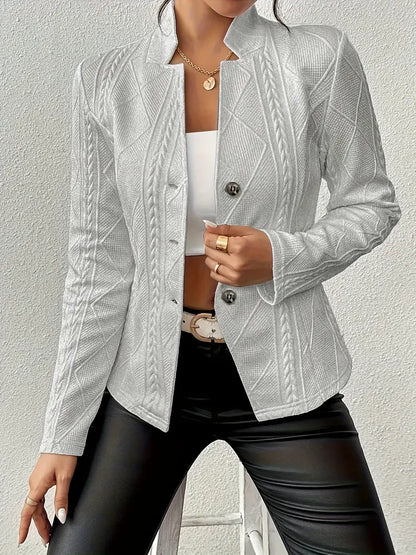 Mars™ | Blazer con bordado y cuello reverso