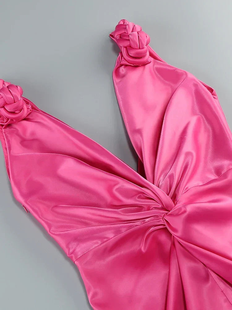 Zoey | Vestido Maxi Sin Mangas con Pliegues Elegantes