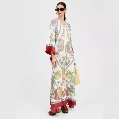 Vestido Maxi Floral Esculpido Elegancia™