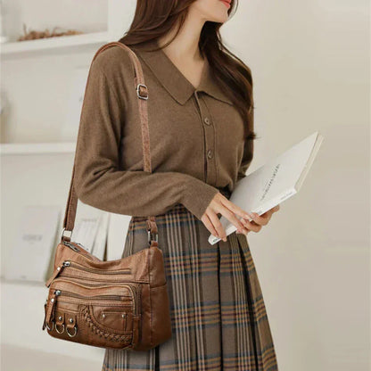 Lilith - Bolso Cruzado Multi-Capa Atemporal