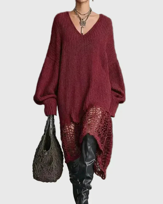 Tara | Vestido de punto midi acogedor y elegante